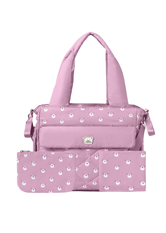 Сумка для вагітних, бузкова стьобана з аксесуарами для дівчинки 19350 Mayoral