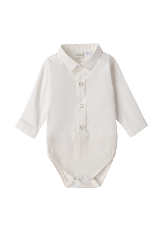 Cream Shirt Body Type Long Sleeve 4.F034/00 iDO