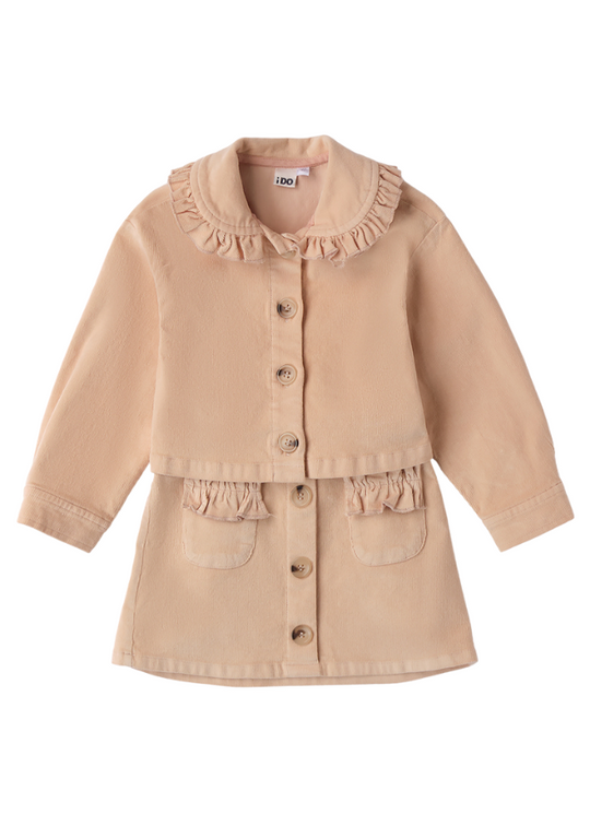 Set of 2 Shirt and Skirt in Beige Stripe 4,542.00 iDO