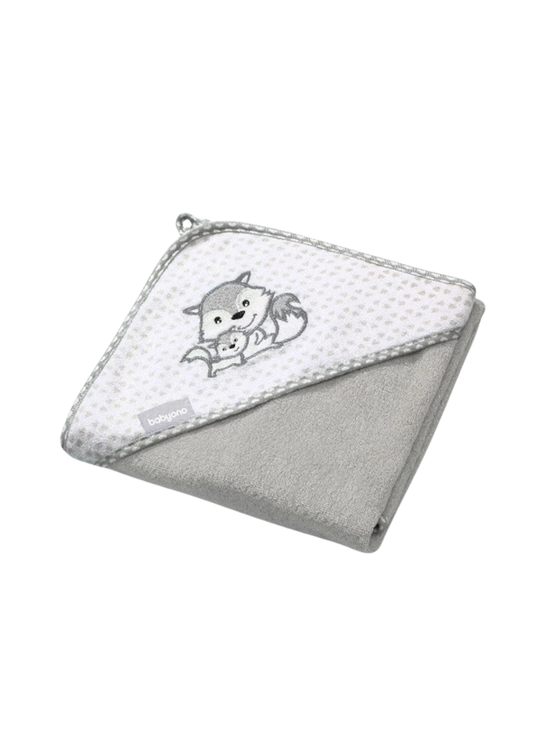 Prosop cu Capison din Bambus Vulpe Gri 100X100 cm 346/03 BabyOno