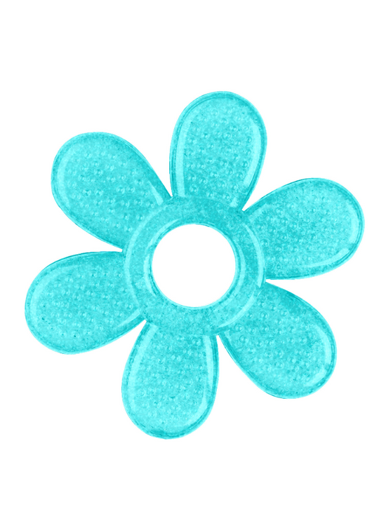 Inel Dentitie Gel Floare Turcoaz 1060 BabyOno