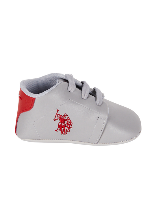 Pantofi Sport Gri cu Rosu Siret Elastic USB1308 Us Polo Assn