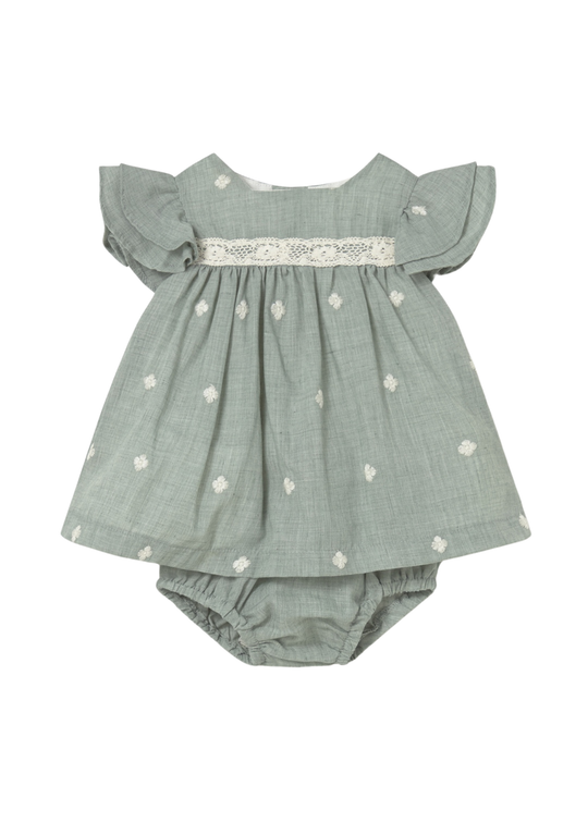 Rochie Verde din In Maneca Scurta si Chilotel 1802 Mayoral