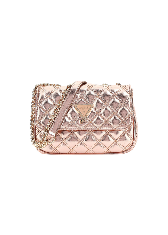 Rose Gold Mini Rectangular Bag with Chain J5RZ27 WGYG0 ROGD Guess