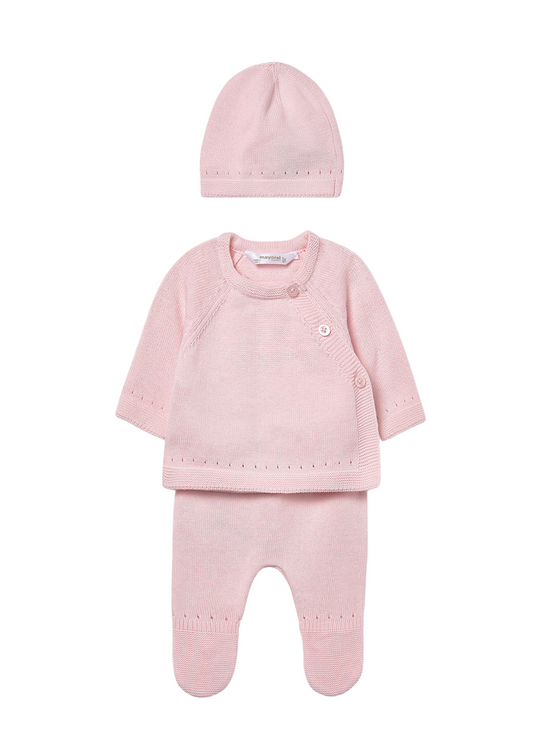 Set Cadou Bebe 3 Piese Tricotat Toz 9981  Mayoral