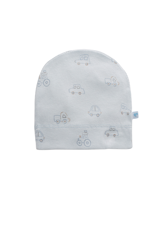 Fes Bumbac Bleu cu Masini First Car SPE2236 Mell Sweet Baby