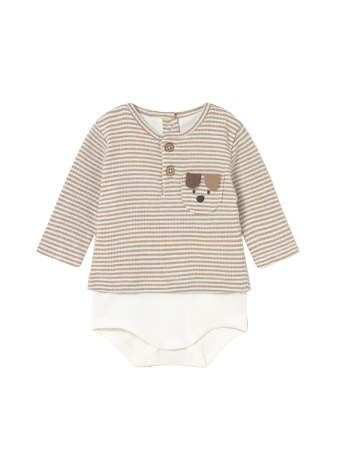 Cardigan Tricotat Crem cu Gluga si Captuseala din Blana 2330 Mayoral
