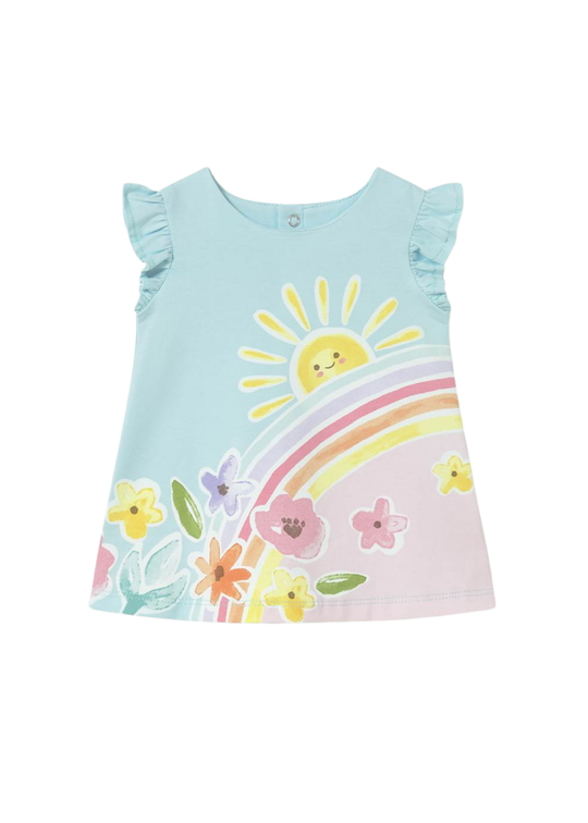Rochie Turquoise cu Curcubeu 1810 Mayoral