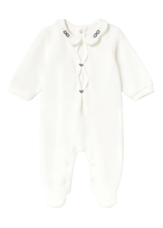 Pijama Ivory cu Guler Brodat pentru Fete 2750 – Mayoral