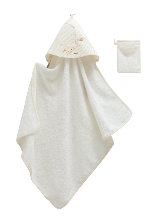 Prosop Bumbac cu Capison Crem cu Elefant BSU2027 Mell Sweet Baby