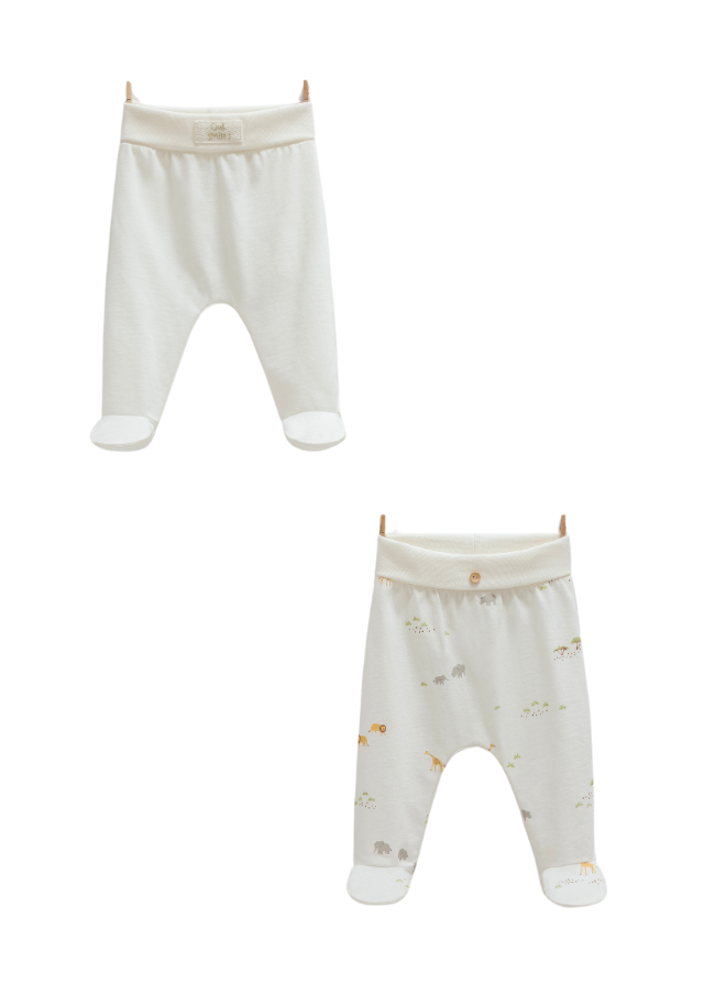 Set 2 Perechi Pantaloni Lungi Crem Safari Time APE1368 Mell Sweet Baby