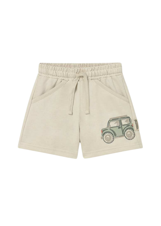 Pantaloni Scurti Sport Bej cu Masina 1222 Mayoral
