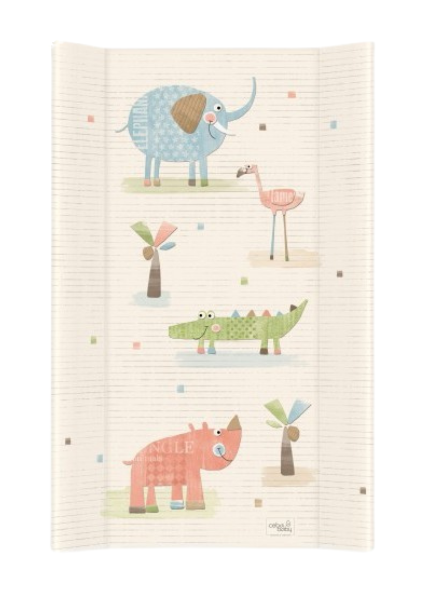 Masuta de Infasat cu Intaritura 50x80 cm cu Animalute 212-088-170 BabyOno