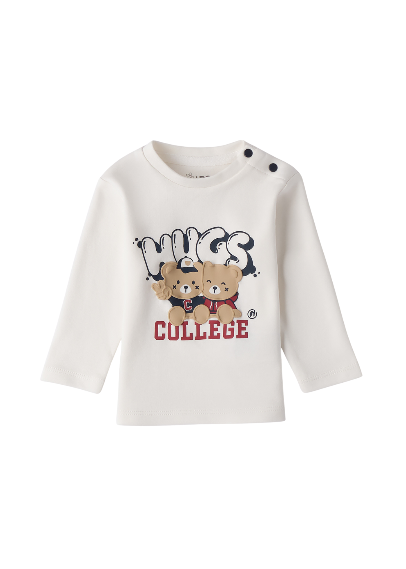 Bluza Crem cu Maneca Lunga cu imprimeu Ursi 4.F043/G0 iDO