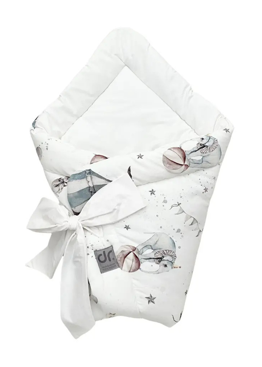 Paturica Matlasata 3 in 1 Alb-Gri Circus 1030-1005 Dada&Rocco