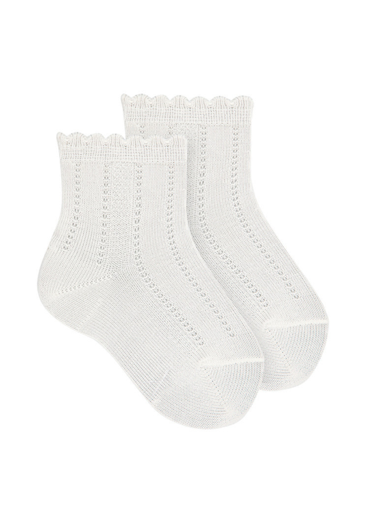 Sosete Scurte Crem cu Model 23934 Condor