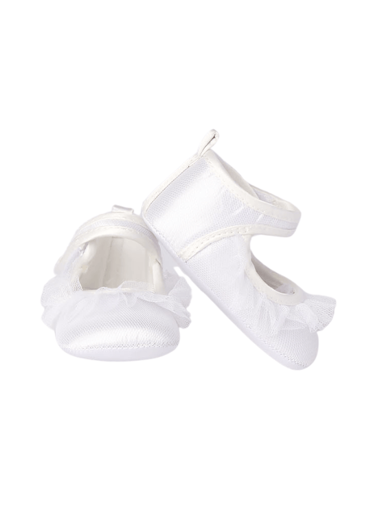 Botosi Saten Eleganti Ivory cu Tulle 8641  Minibanda