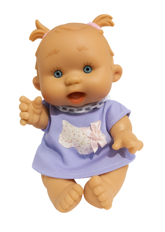 Papusa Parfumata cu Rochita Mov - 26 cm - 0444 - Nines