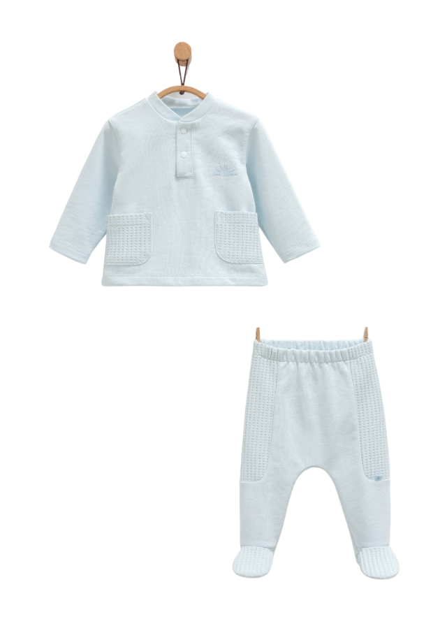 Set 2 Piese Bluza si Pantaloni Bleu Cool Spring TKE1427 Mell Sweet Baby