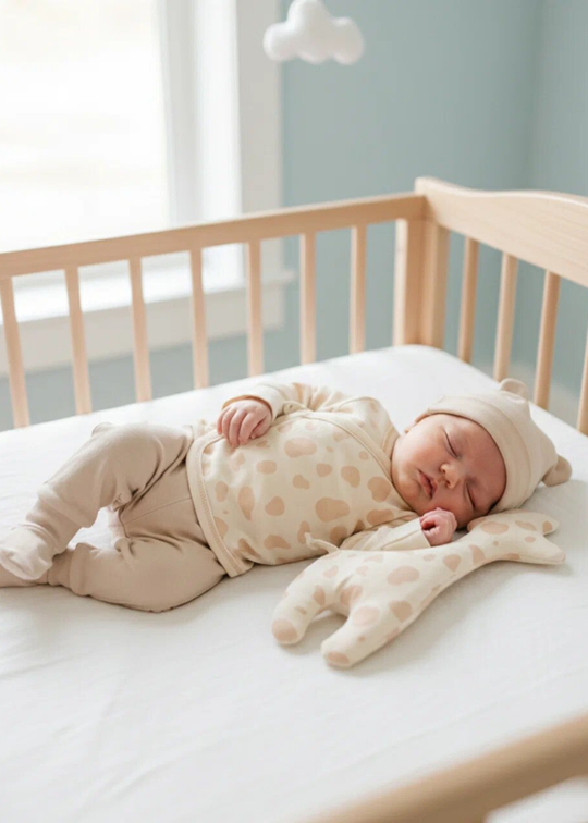 Set 12 Piese Maternitate Bej cu Girafa S60523 Kitikate