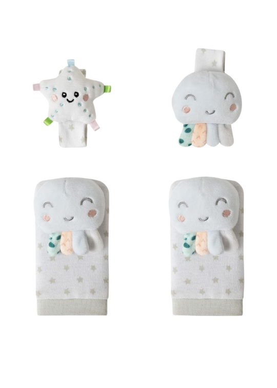 Set of 4 Multicolored Octopus Hand Leg Toy PUL01 Don Algodon