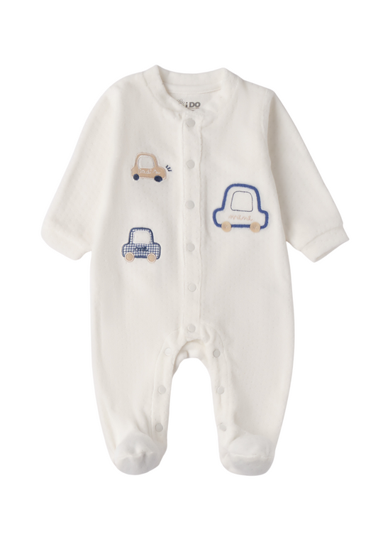 Salopeta Lunga Velur Crem cu Masini 4.F030/00 iDO