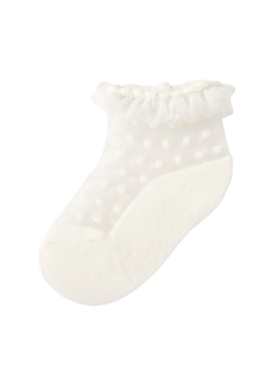 Sosete Crem din Tulle cu Buline 9056 Mayoral