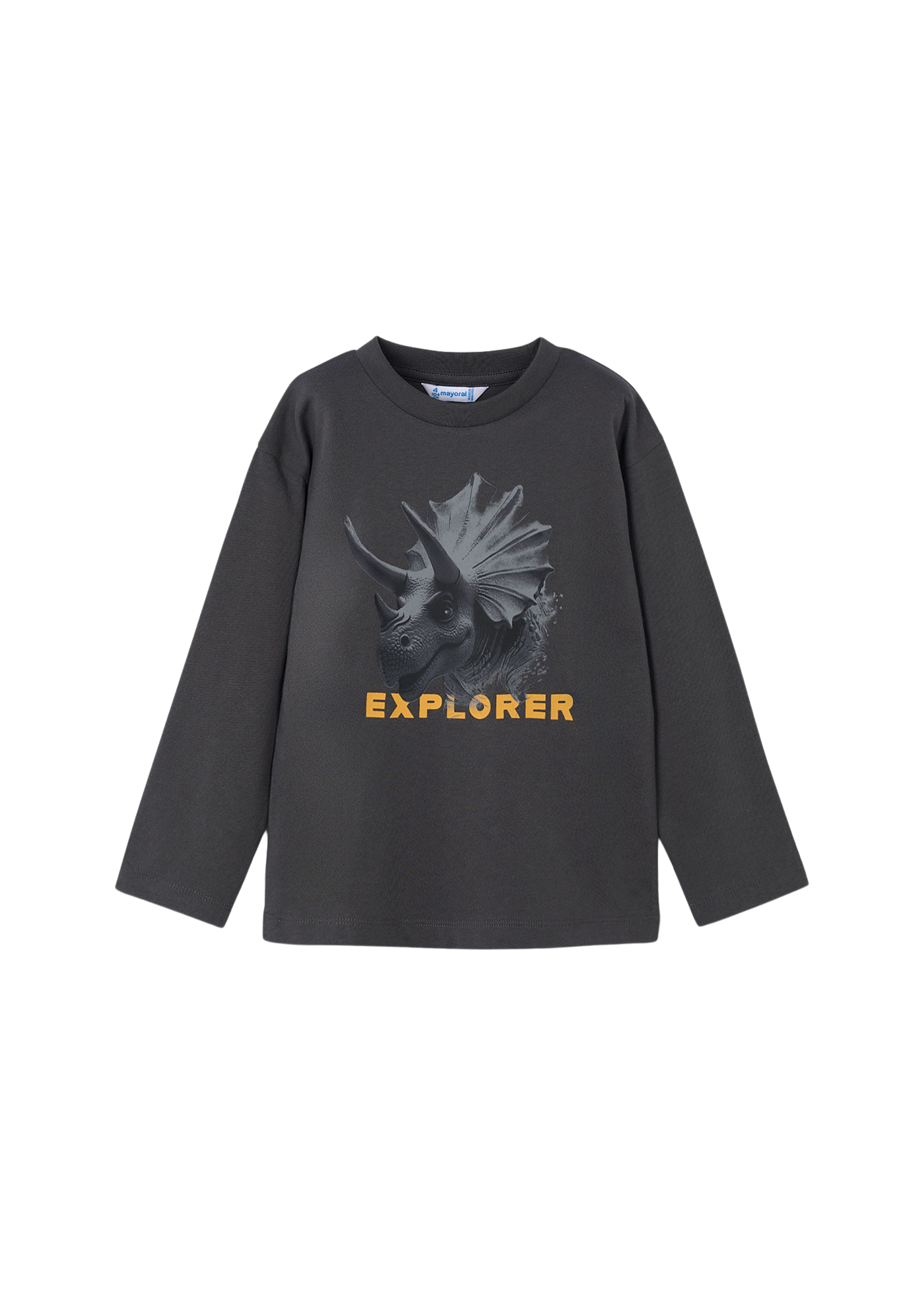 Bluza Neagra cu Maneca Lunga cu Dinozaur 4090 Mayoral