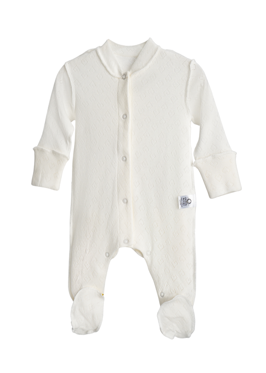 Salopeta Prematuri Crem din Bumbac Impregnat cu Lanolina MOM-78 Momykeep