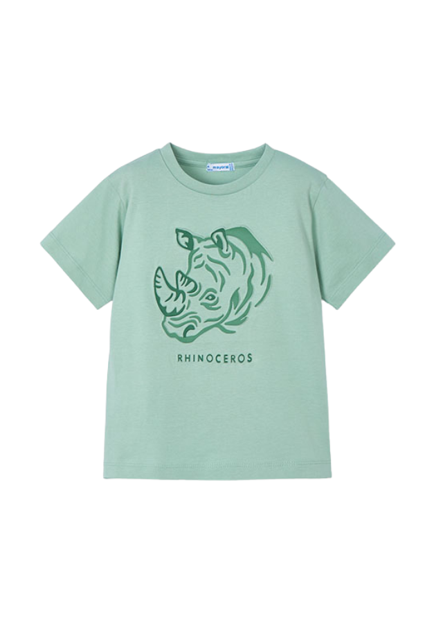 Tricou Verde cu Rinocer in Relief 3042 Mayoral