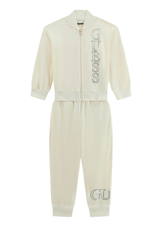 Tracksuit 2 Pieces in Cream Velvet K4BG06 KBXI2 G012 Guess
