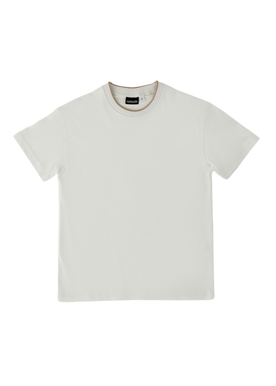 Tricou Crem cu Maneca Scurta din Bumbac pentru Baieti 0242 – Sarabanda