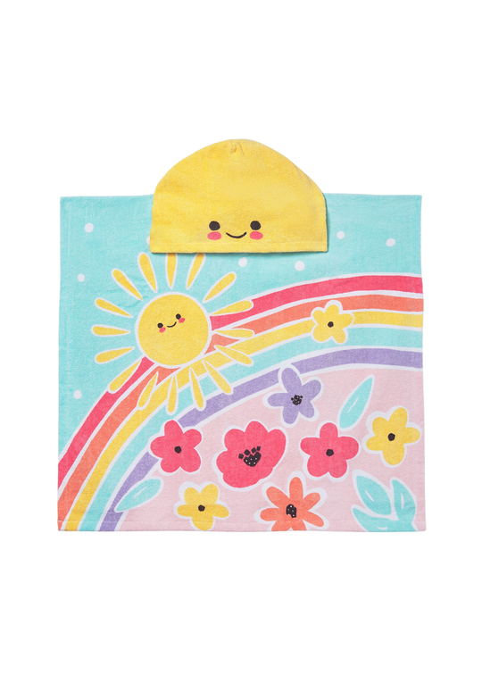 Prosop Tip Capa de Plaja Alb cu Imprimeu 9113 Mayoral