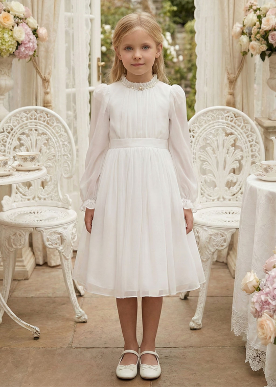 Rochie Ceremonie IIvory Maneca Lunga 36251PR Pamina