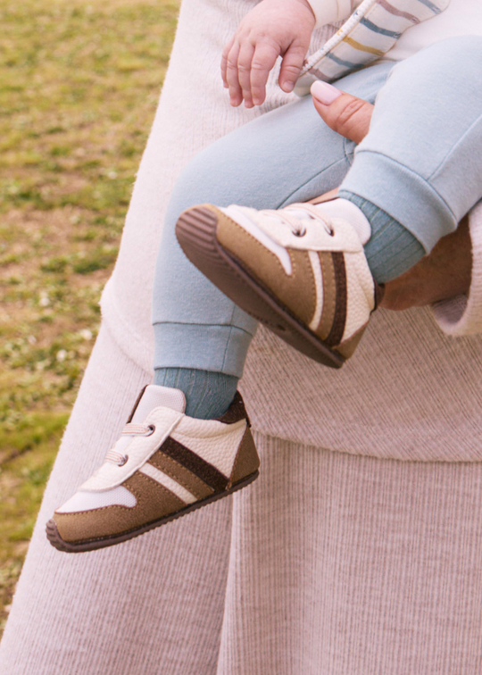 Pantofi Sport Maro cu Crem cu Velcro 9953 Mayoral