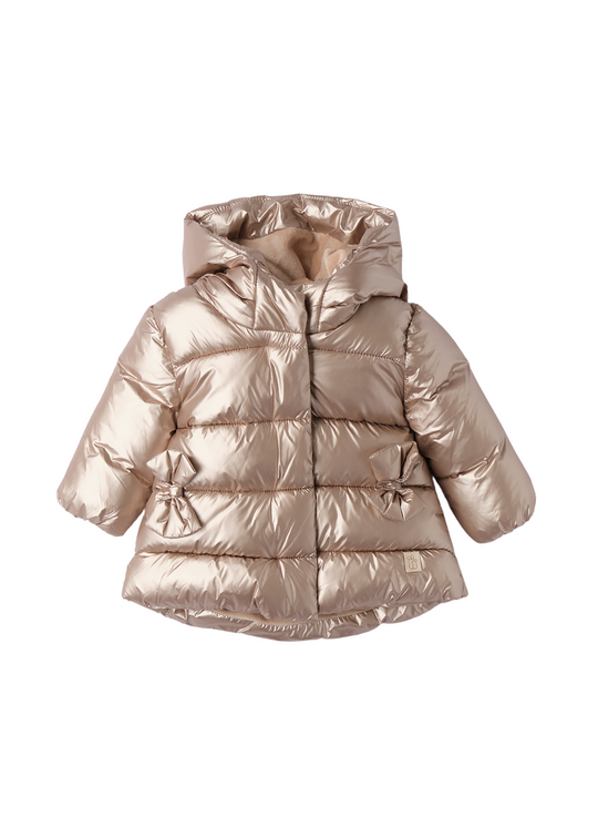 Geaca Matlasata Bej Auriu cu Gluga 4.F135/00 iDO