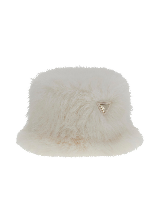 Palarie din Blana Ecologica Crem J5BZ18 WHH10 G012 Guess