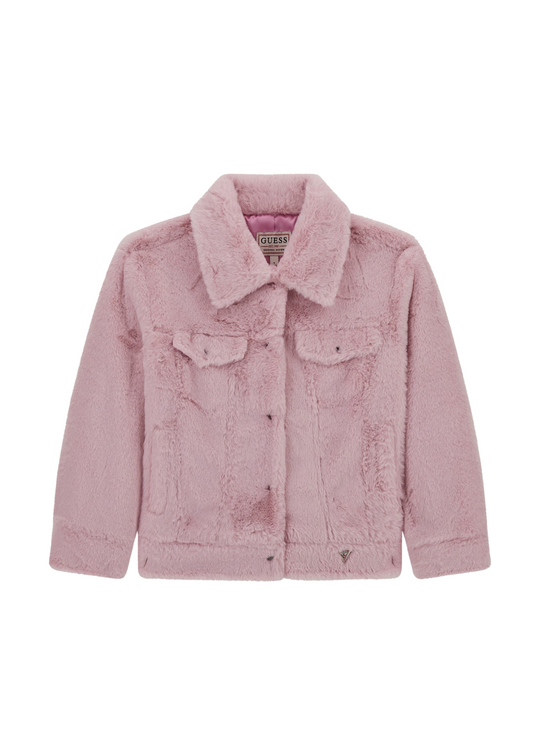 Geaca din Blana Roz J5YL18 K8BV0 G65U Guess