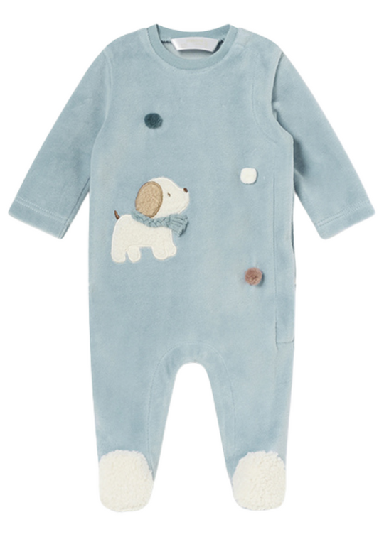 Salopeta Lunga Velur Bleu cu Catel 2792 col 58 Mayoral