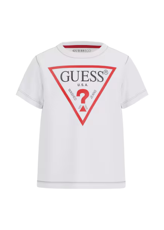 Tricou Alb cu Logo Triunghi N73I55 K8HM0 G011 Guess