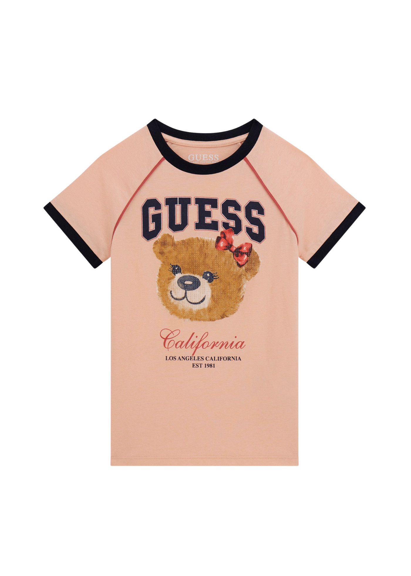 Tricou Somon cu Maneca Scurta si Urs J5YI21 K8HM4 G6L9 Guess