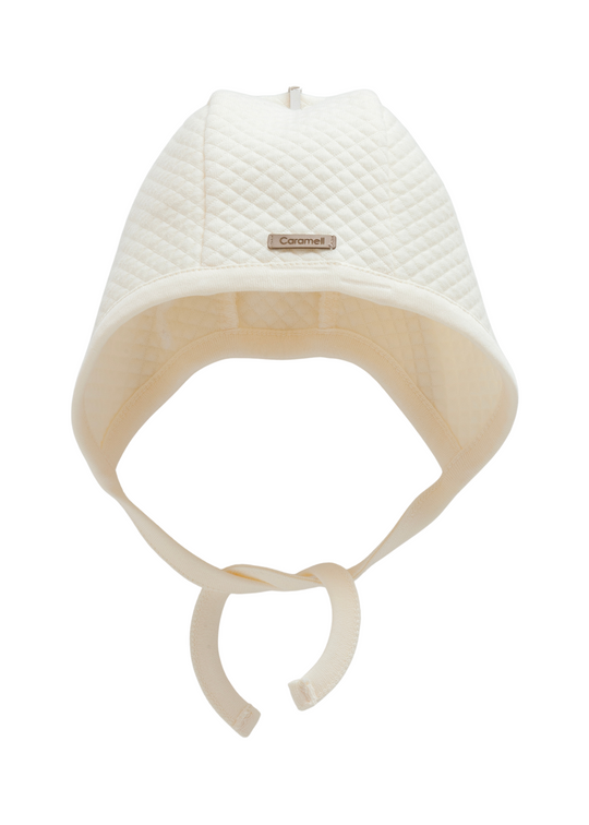 Caciula din Bumbac Matlasata Crem SPE2048 Mell Sweet Baby