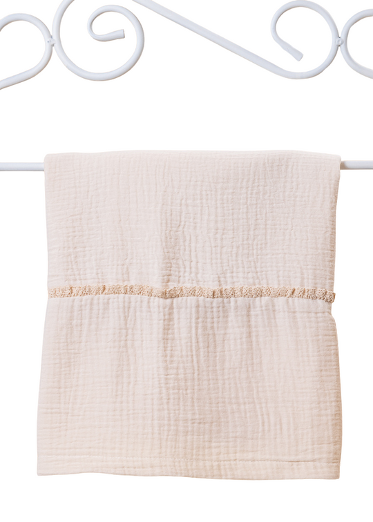 Pled din Bumbac Cappuccino 80x85cm AnneBebe