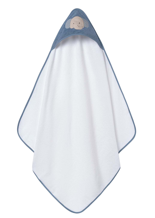 Prosop cu Capison Alb cu Albastru si Imprimeu Elefant 9118 Mayoral