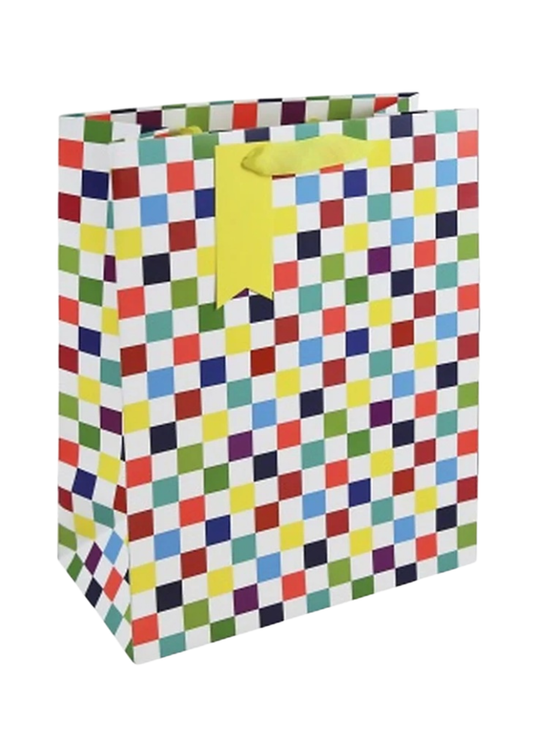 Punga Cadou cu Patratele Colorate SDE 402 M Gift Design