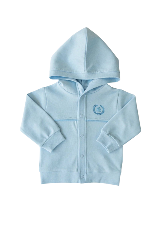 Jacheta Bleu cu Gluga si Capse S26029 Kitikate