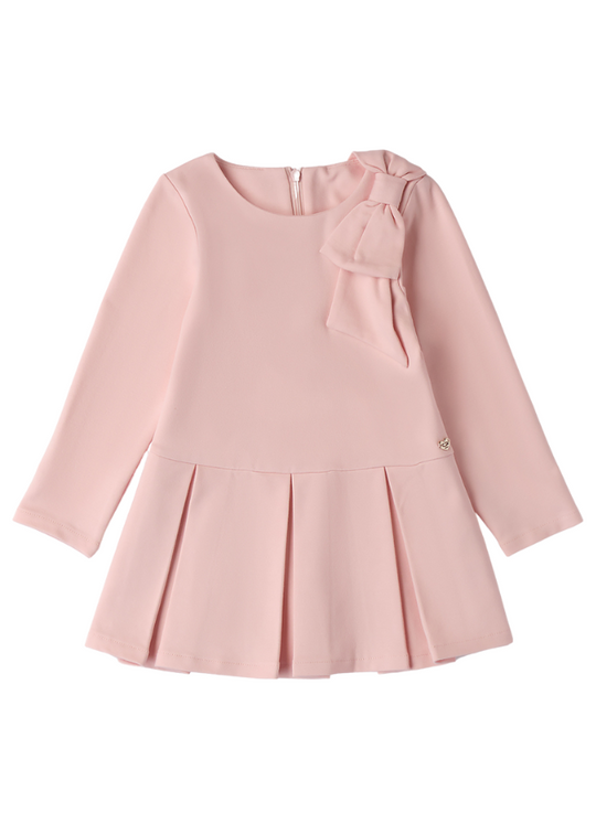 Pink Long Sleeve Dress with Bow on Umar A.0268.00 Sarabanda