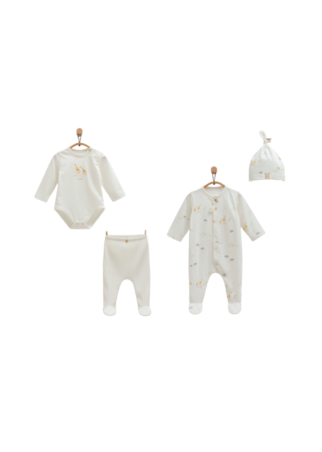 Set 4 Piese Crem Safari Time ZE1361 Mell Sweet Baby