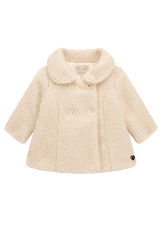 Palton Stofa Crem cu Lurex A4BL02 WGIT0 G012 Guess