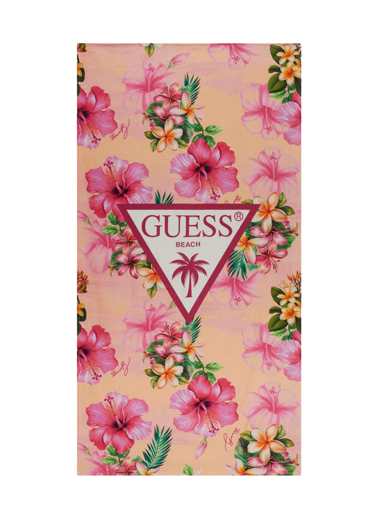 Prosop de Plaja Imprimeu Roz Flori Hibiscus H6GZ01 KCCK1 P9LB Guess